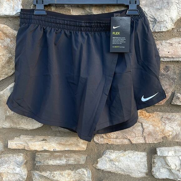 Nike Flex black running shorts size large NEW - Picture 3 of 7